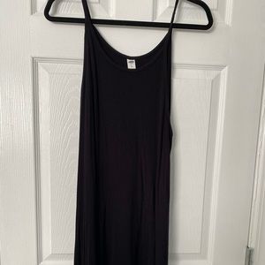 Black ribbed dress